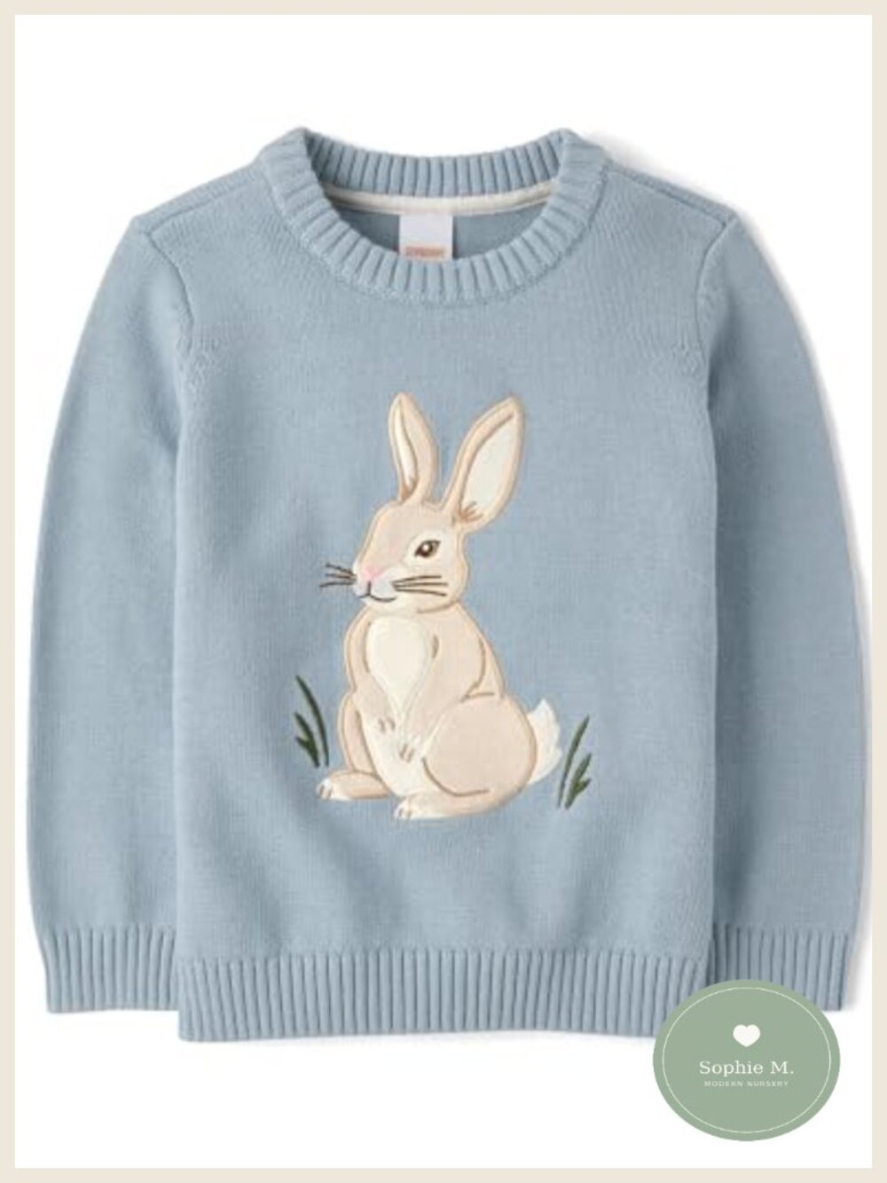 Boys Toddler Embroidered Pullover Sweater 100% Combed Cotton